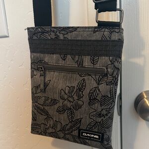 Dakine Black and Gray Floral Messenger Bag